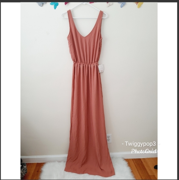 🌿 Show Me Your MuMu Kendall Maxi Dress Rustic Mauve - Picture 2 of 11